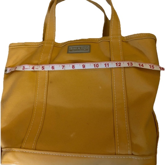 L. L. Bean Rare Color Yellow Canvas Boat and Tote Bag - Picture 10 of 13